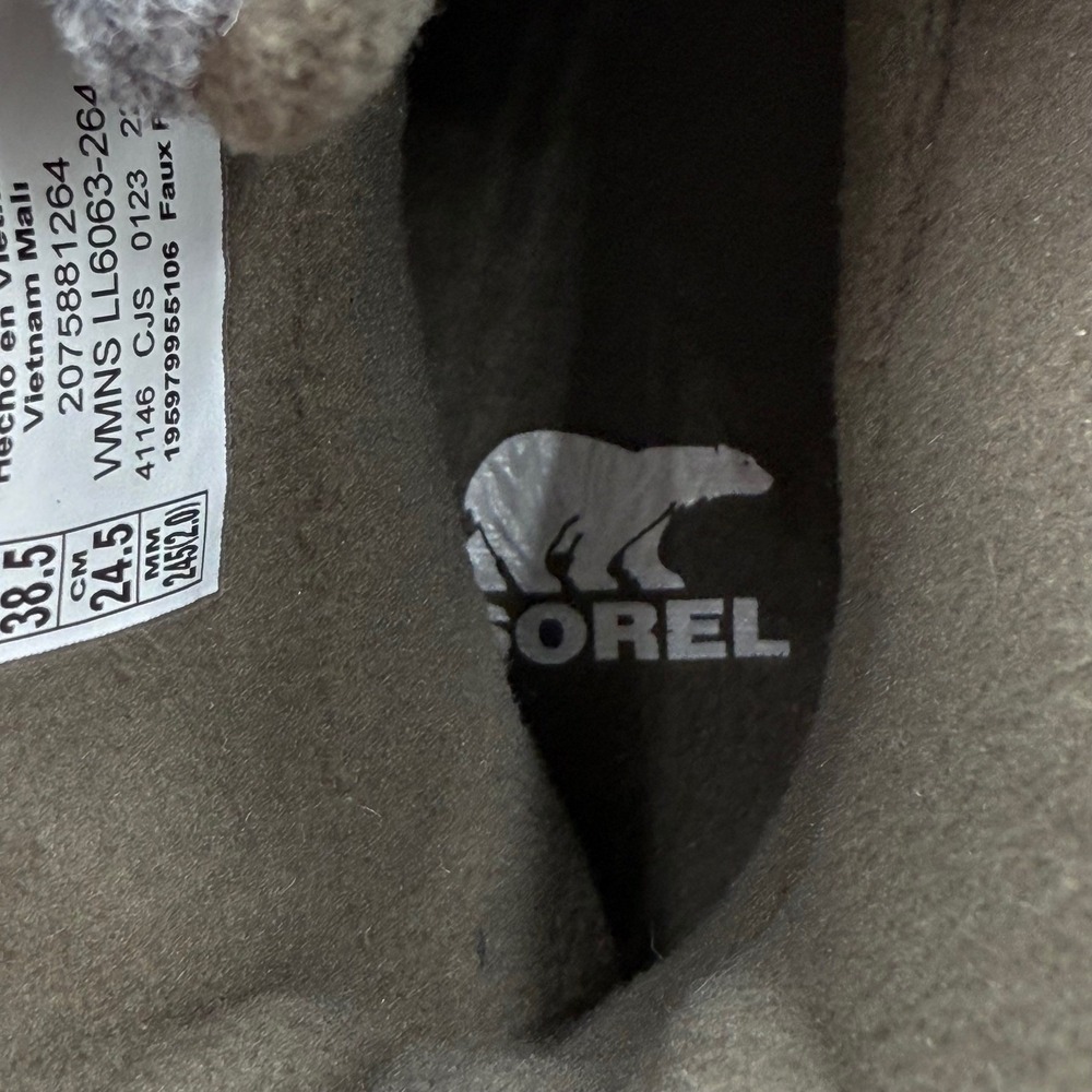 Sorel Explorer Next Carnival Waterproof Boots Womens 7.5 Tan Felt Lined Lace Up - Picture 13 of 14